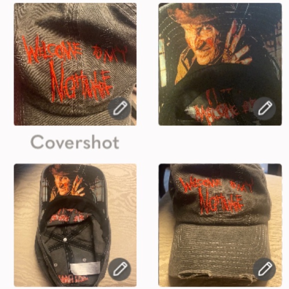 Freddy Krueger set Cap & Tie-Dye tee/dress 2X - Picture 5 of 13